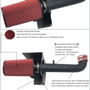 Red and Black Air Intake System